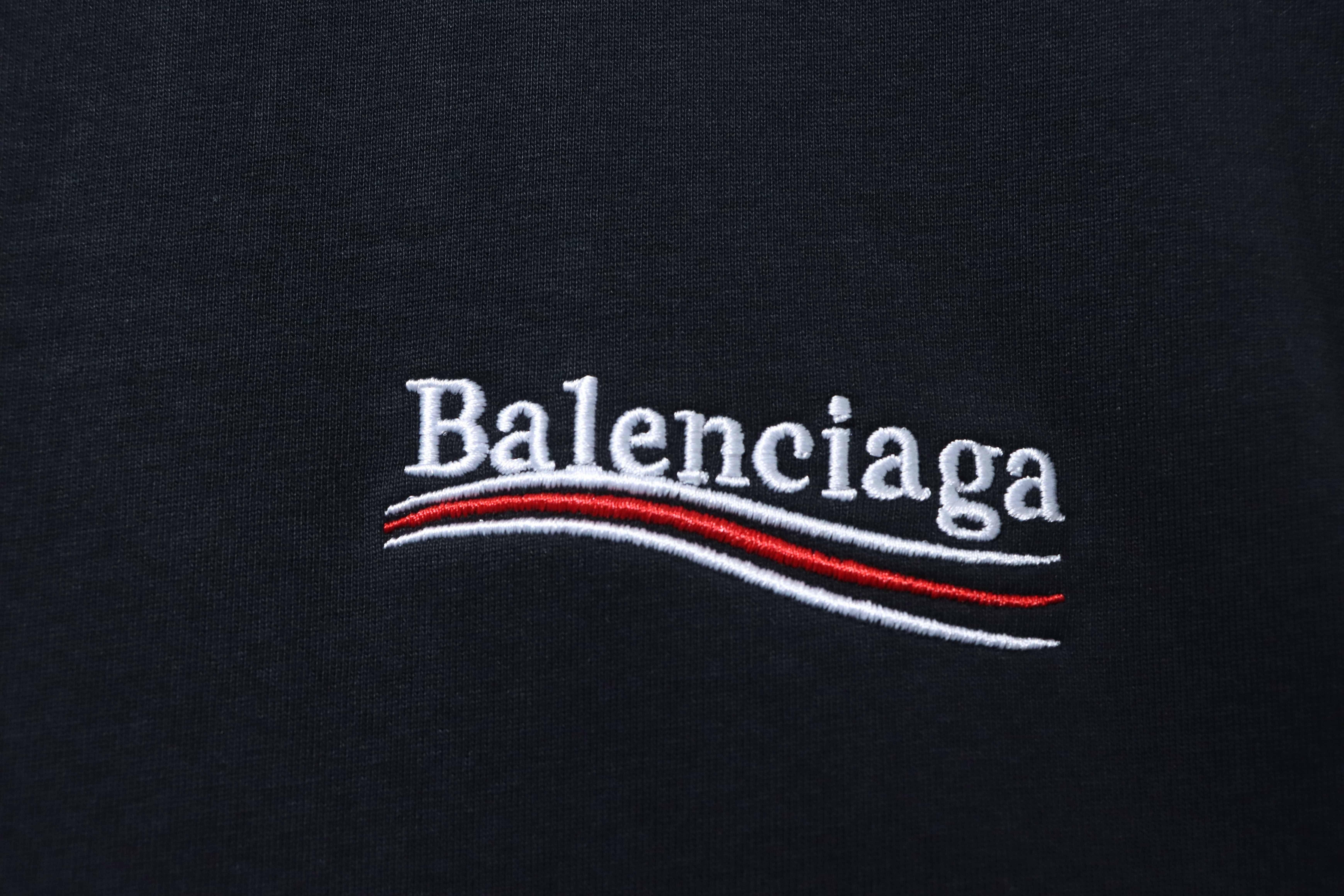 Balenciaga Cola Embroidered T-Shirt YL #180 Black