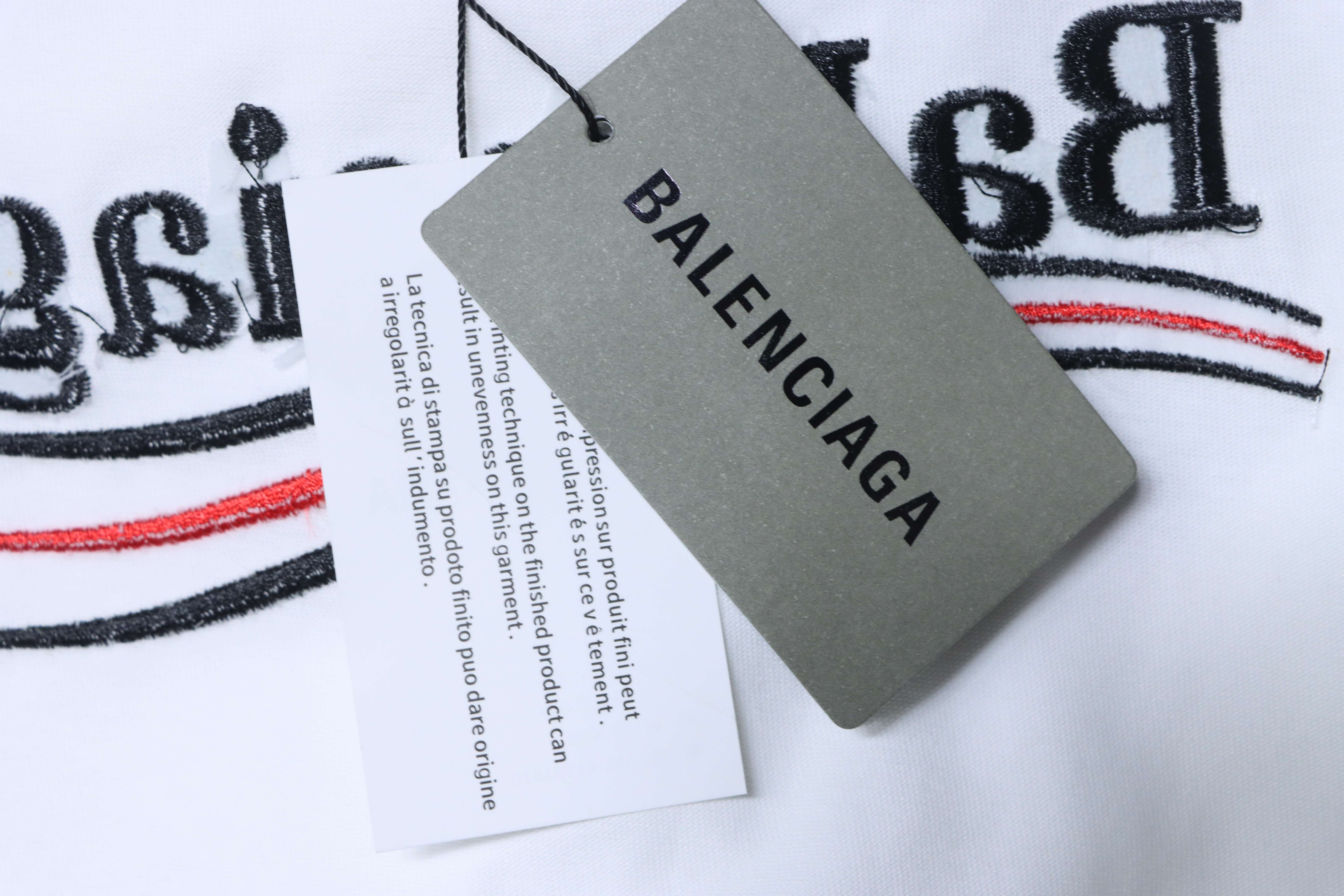 Balenciaga Cola Embroidered T-Shirt YL #180 White