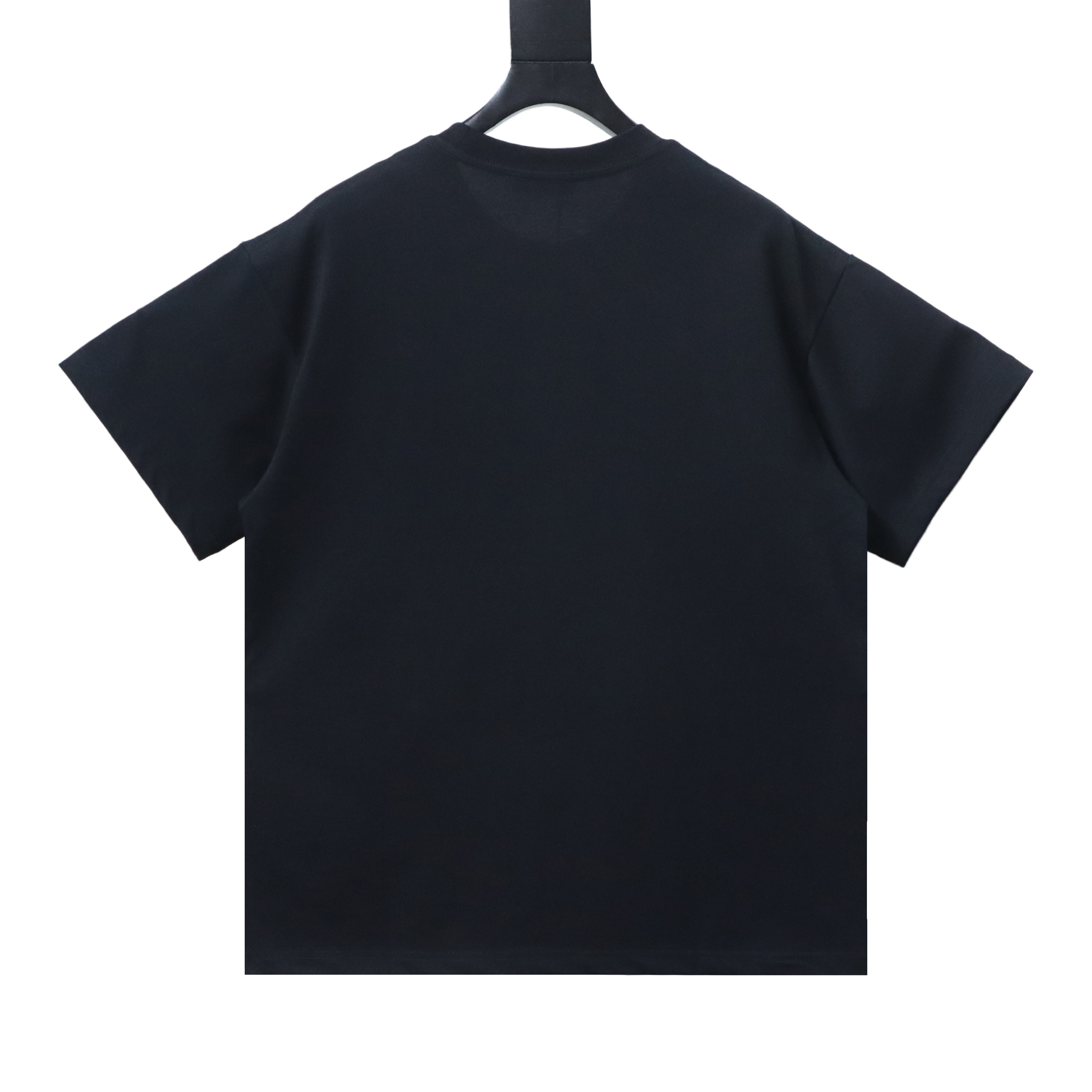 Balenciaga Double B Logo Print T-Shirt YL#140 Black