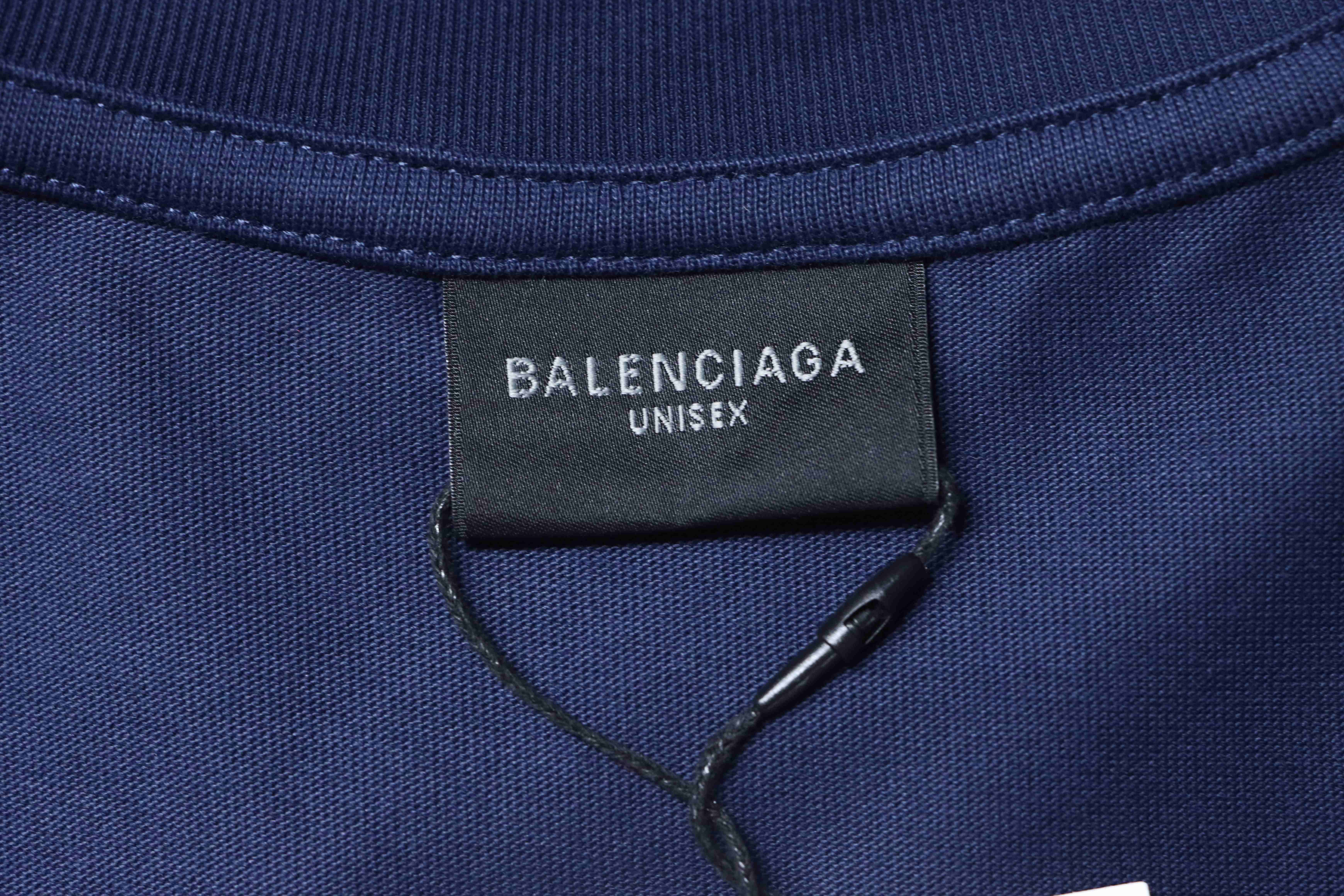 Balenciaga Masking T-shirt YL#150 Navy Blue