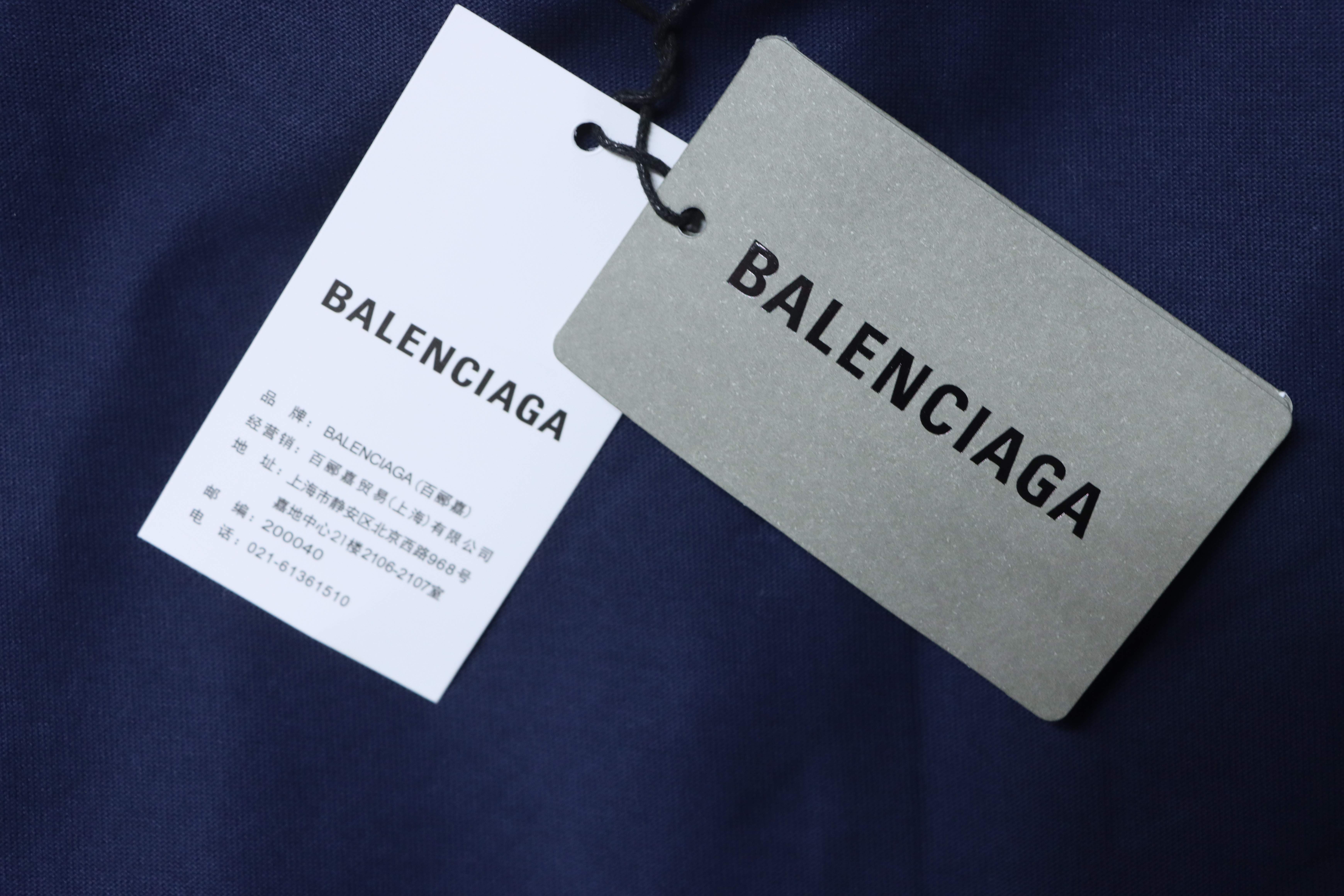 Balenciaga Masking T-shirt YL#150 Navy Blue