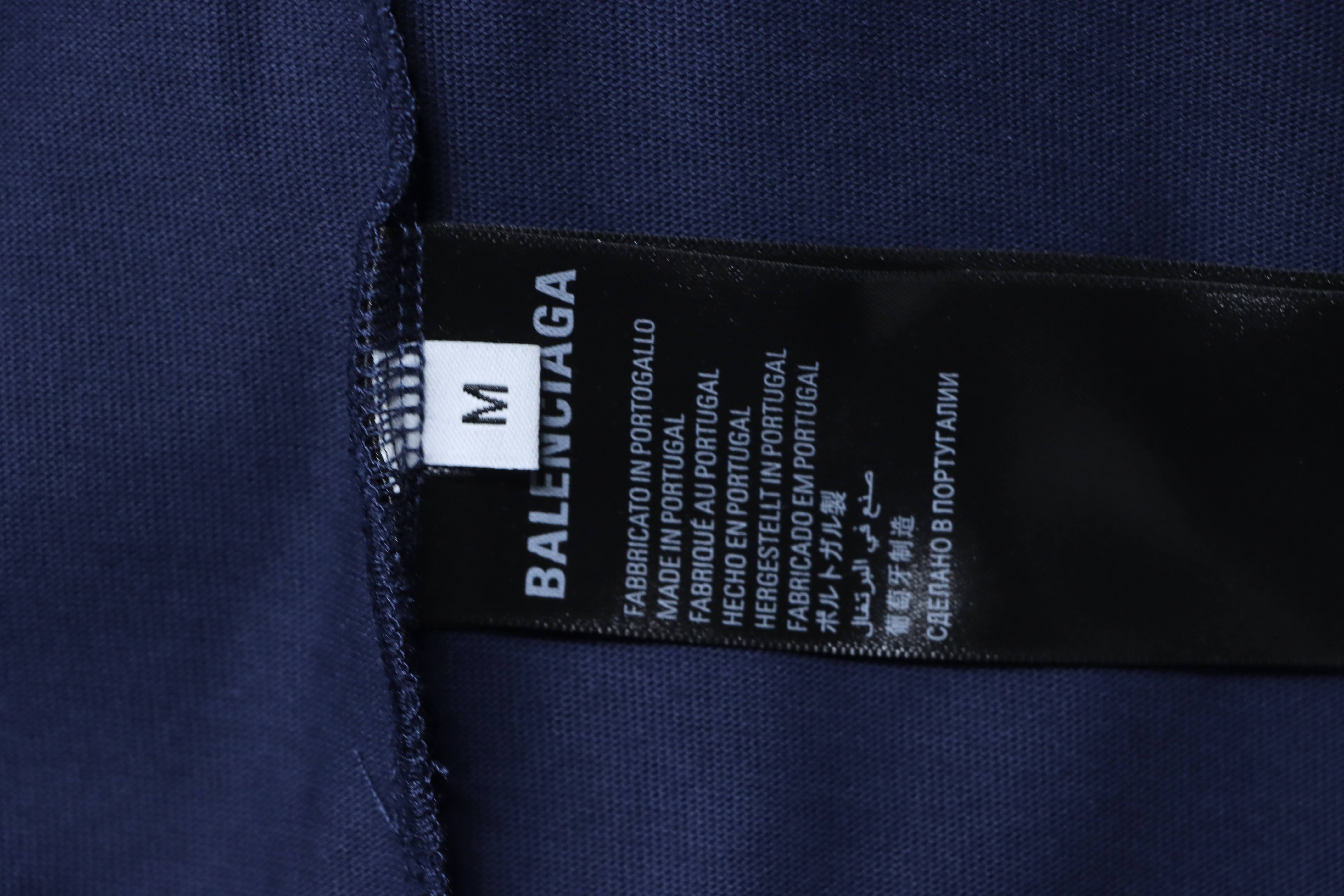 Balenciaga Masking T-shirt YL#150 Navy Blue