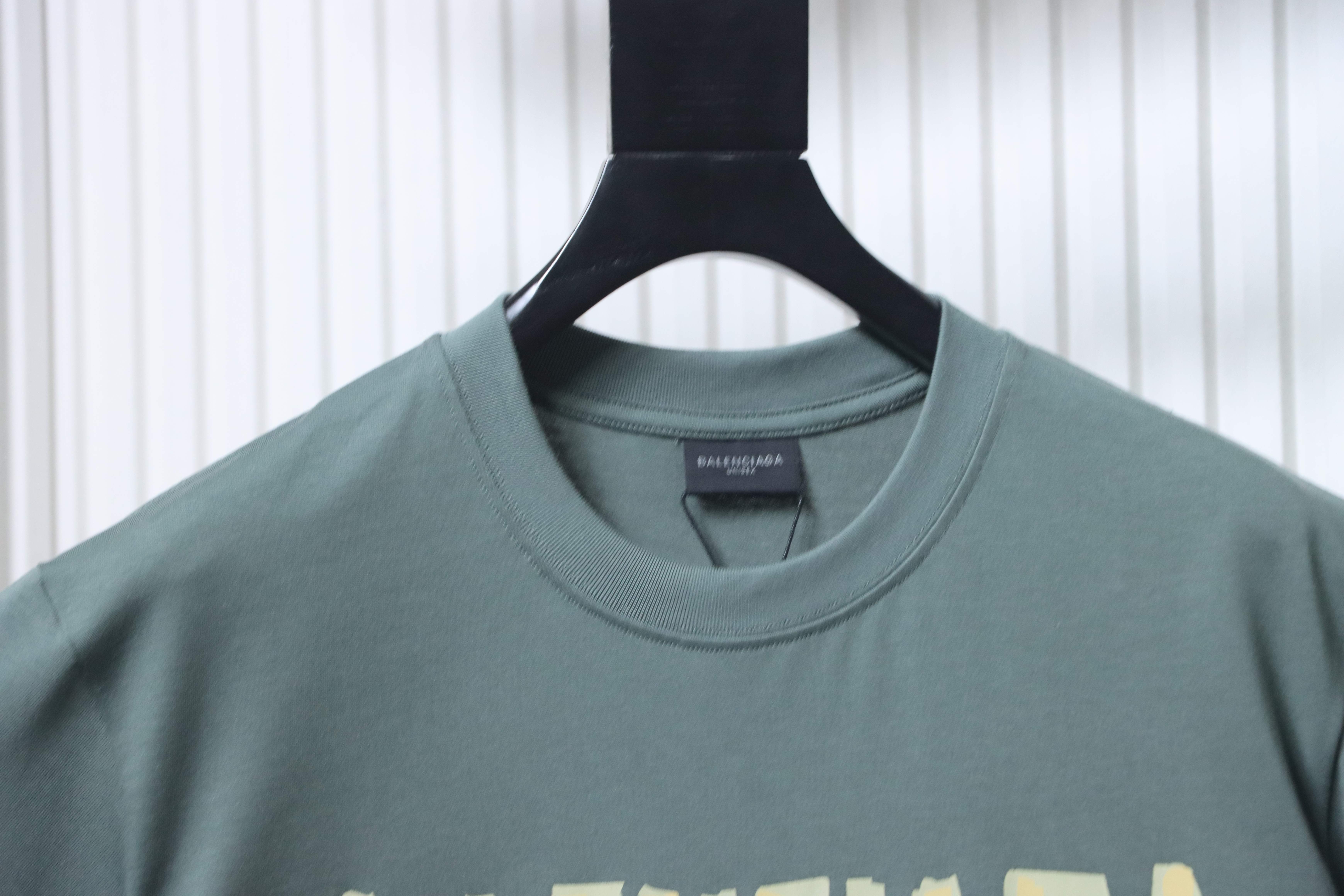 Balenciaga Muscle T-shirt YL#150 Ash Green