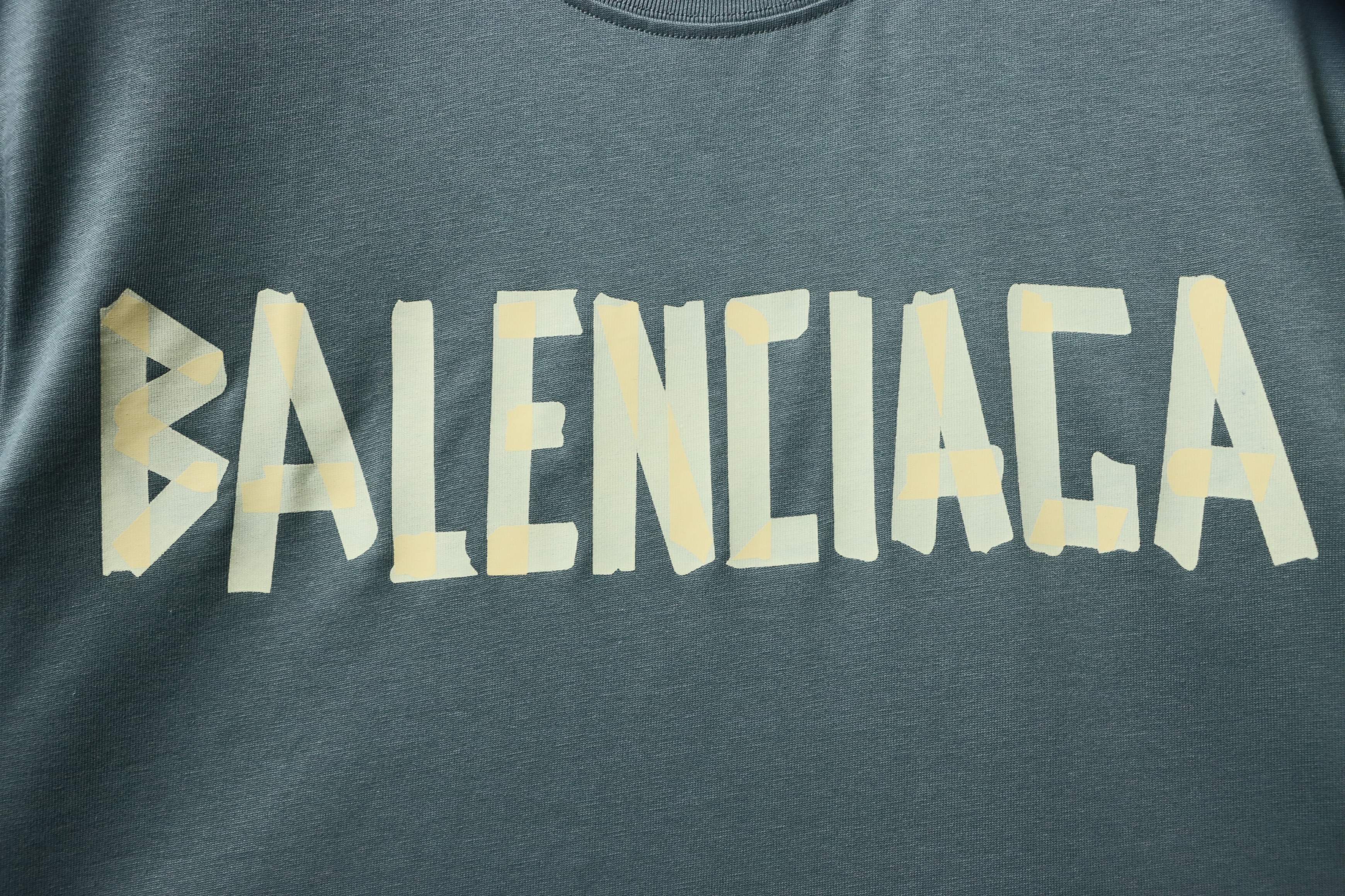 Balenciaga Muscle T-shirt YL#150 Ash Green