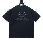 Balenciaga Patch Embroidered T-Shirt YL #160 Black0