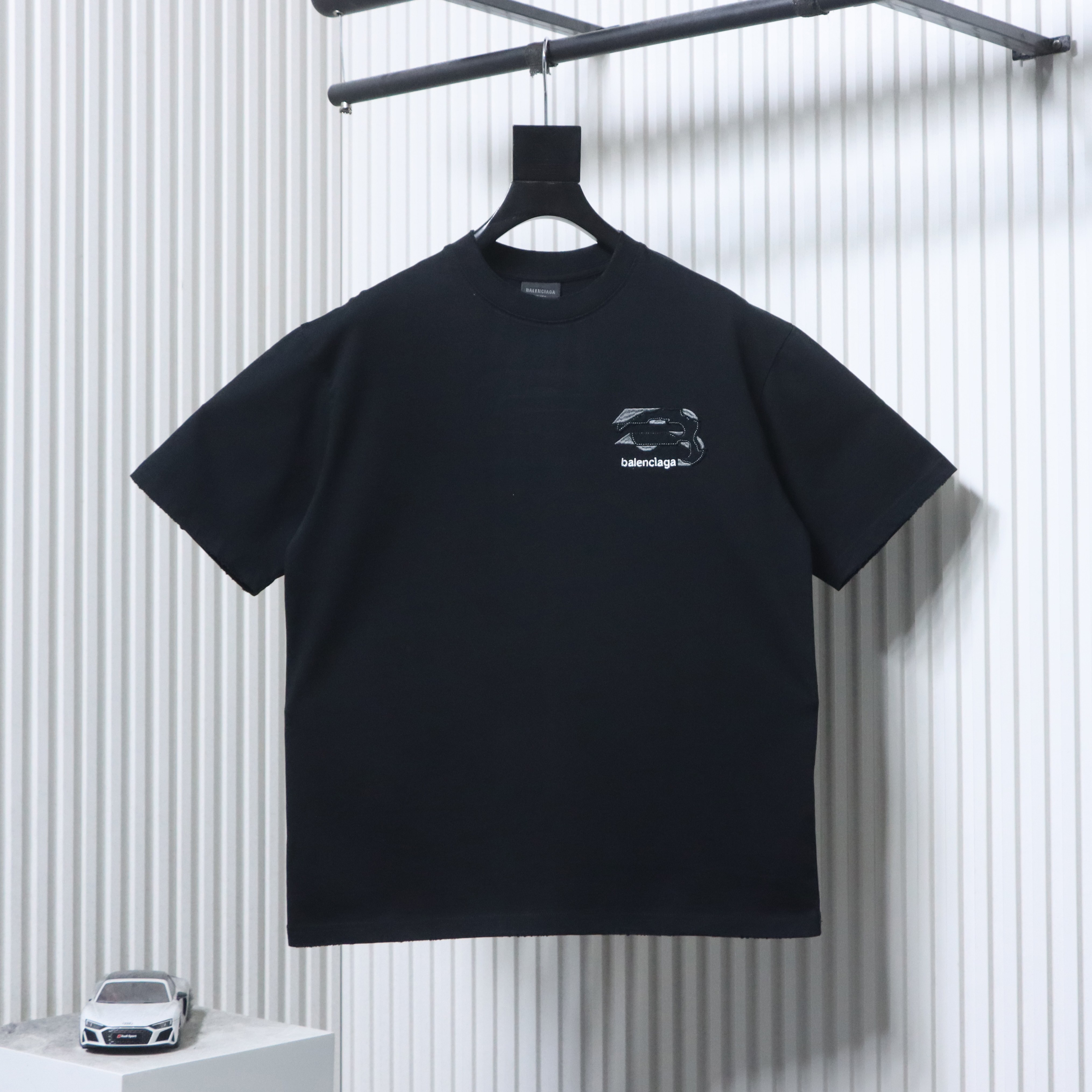 Balenciaga Patch Embroidered T-Shirt YL #160 Black