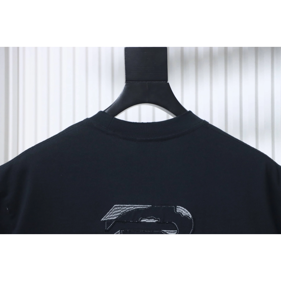 Balenciaga Patch Embroidered T-Shirt YL #160 Black