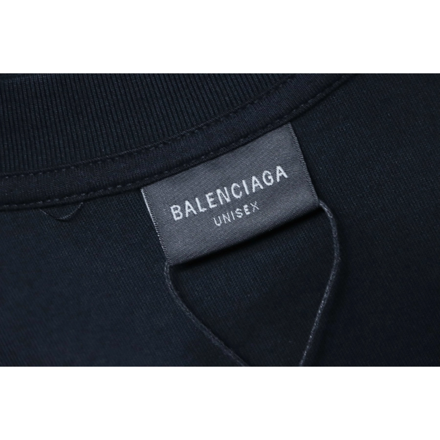 Balenciaga Patch Embroidered T-Shirt YL #160 Black