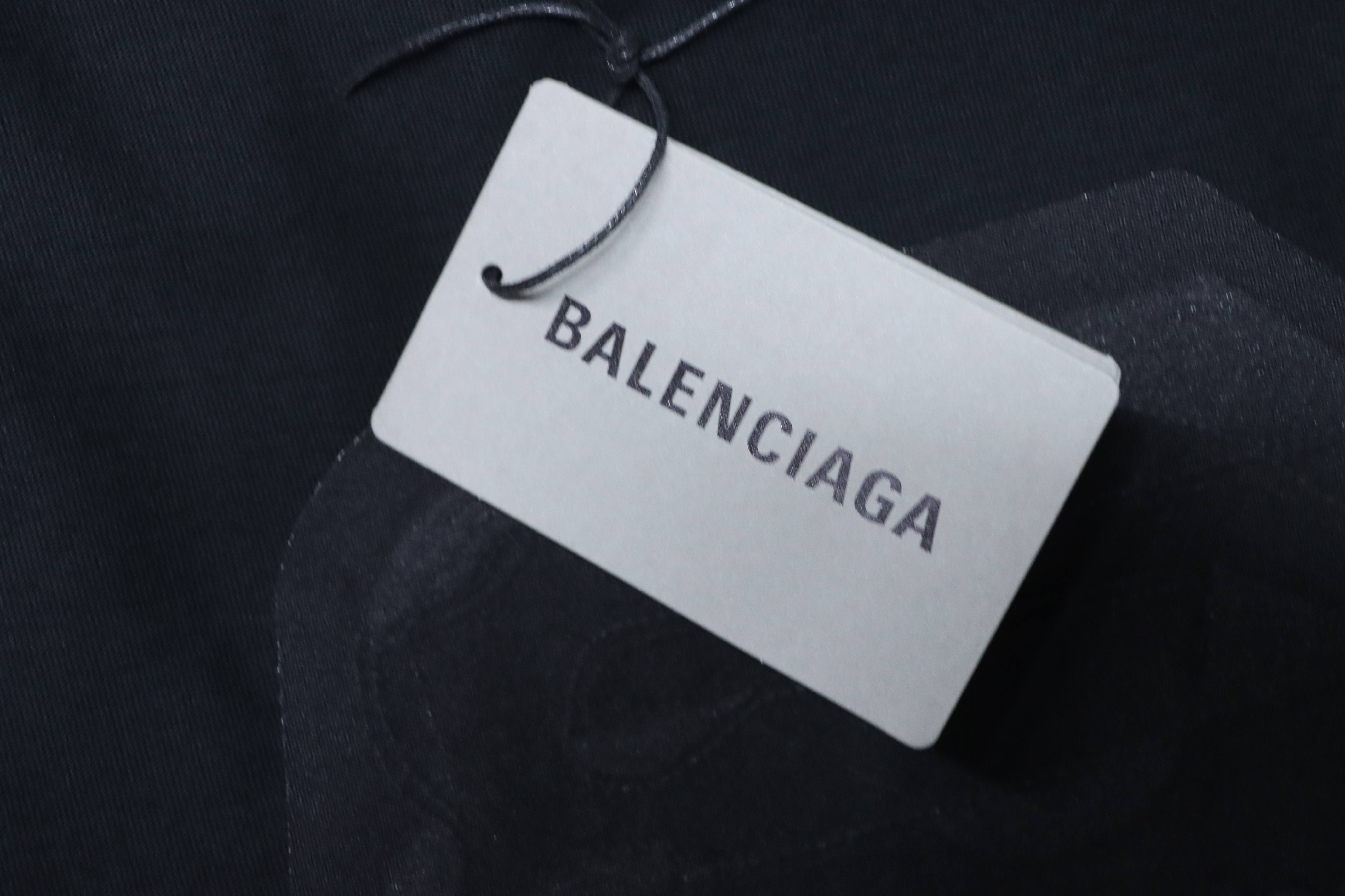 Balenciaga Patch Embroidered T-Shirt YL #160 Black