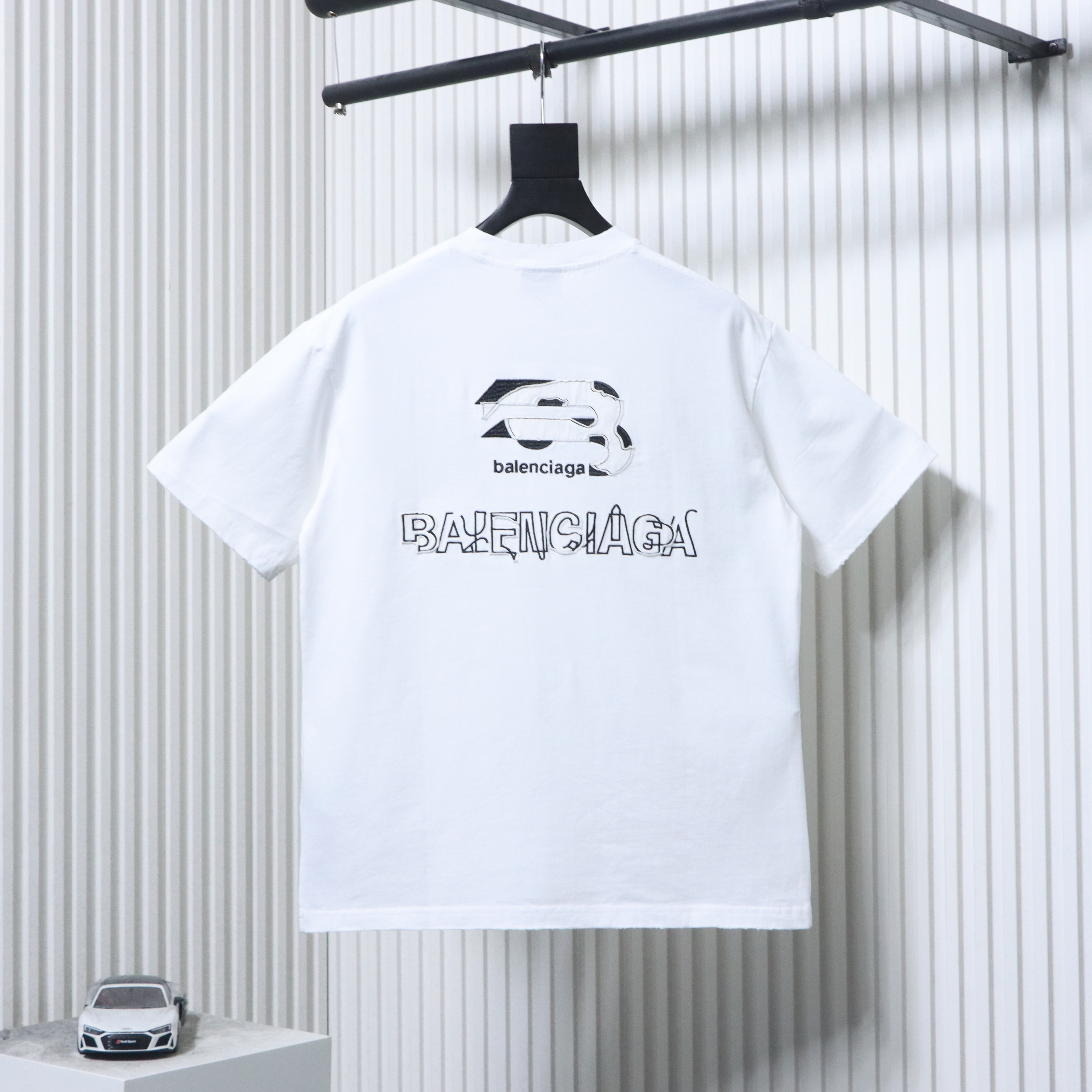 Balenciaga Patch Embroidered T-Shirt YL #160 White
