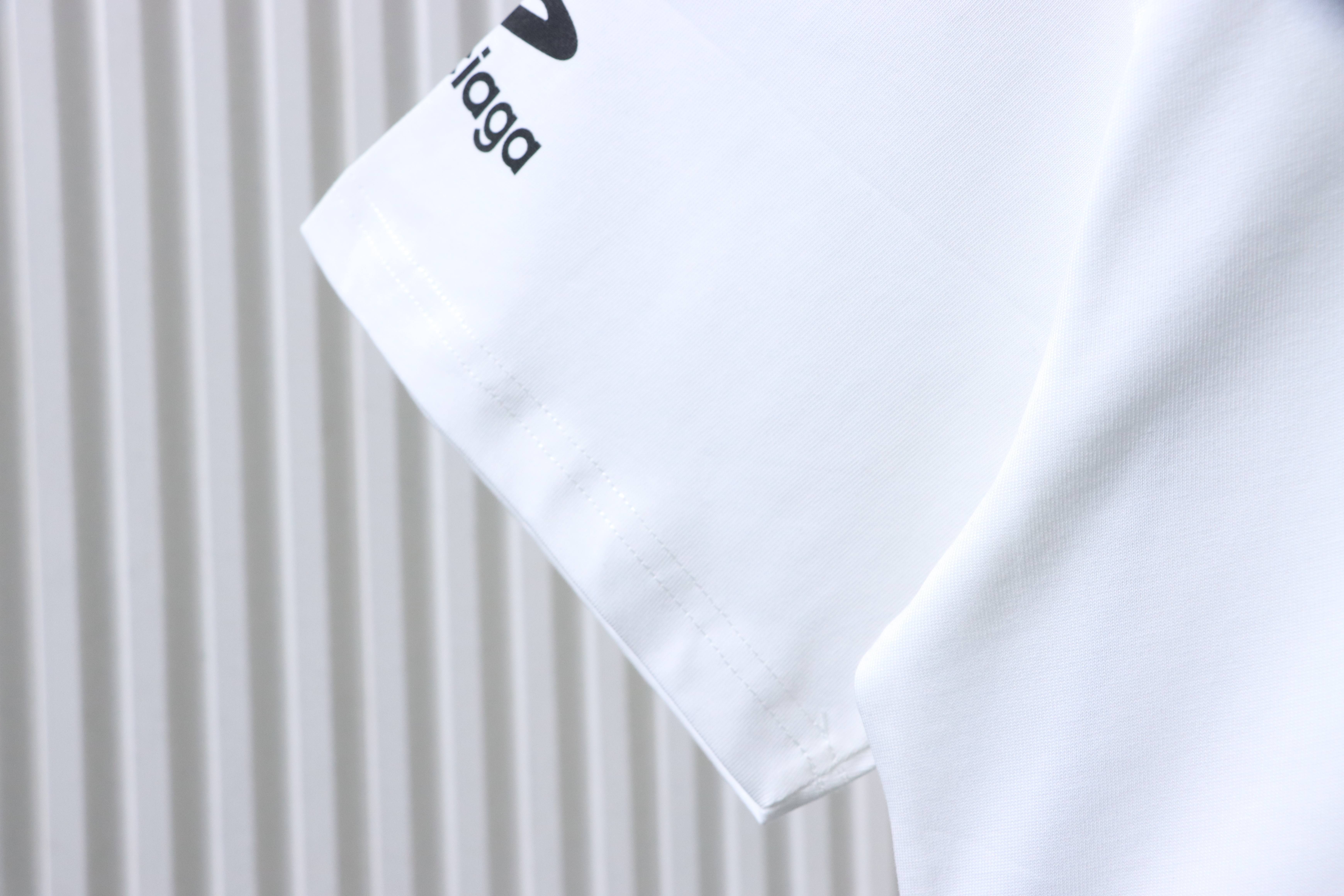 Balenciaga Ski Collection T-shirt YL#150 White