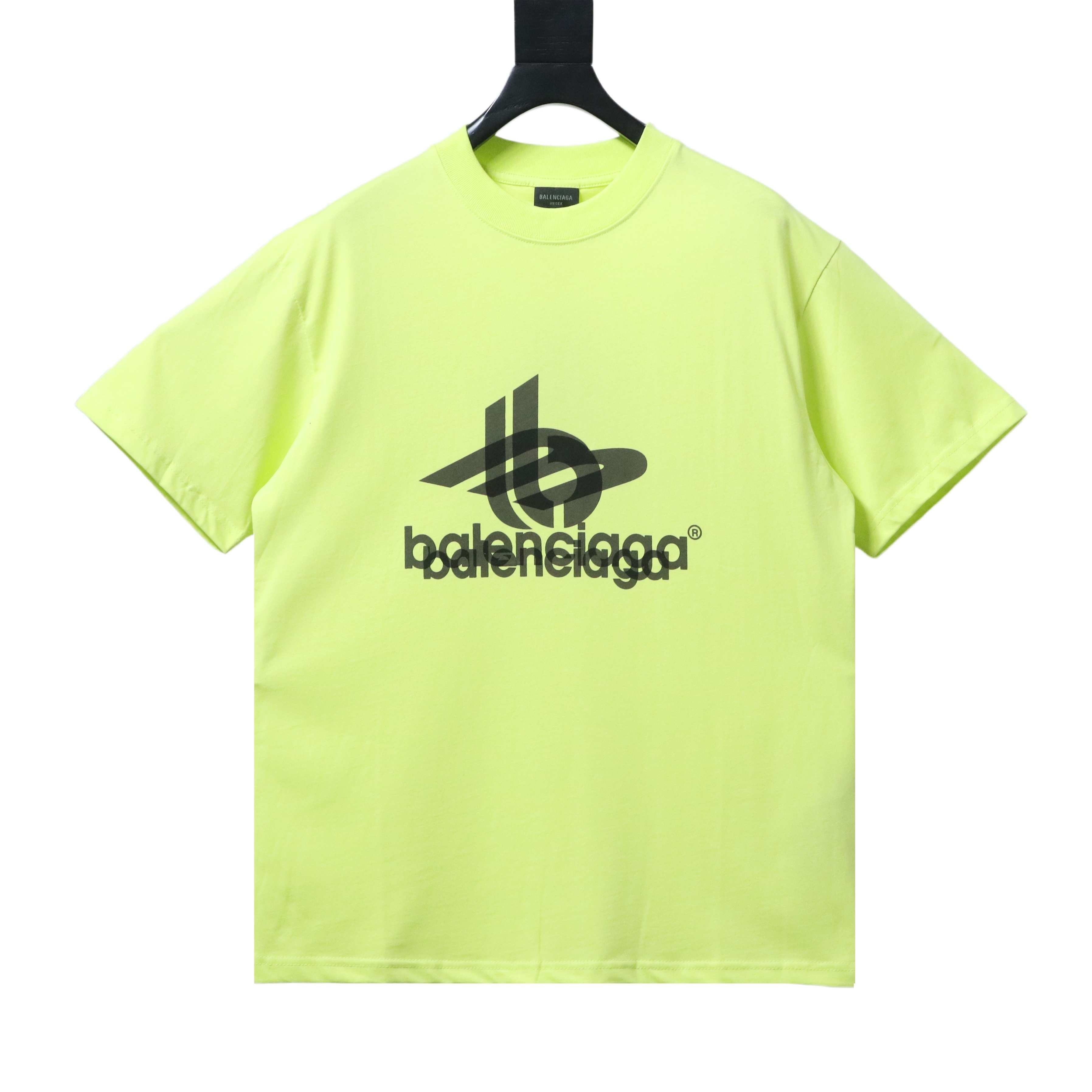 Balenciaga Tape Printed Ghost T-Shirt YL #140 Fluorescent Green