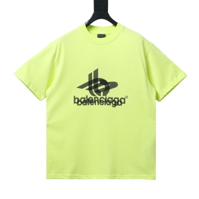 Balenciaga Tape Printed Ghost T-Shirt YL #140 Fluorescent Green 01