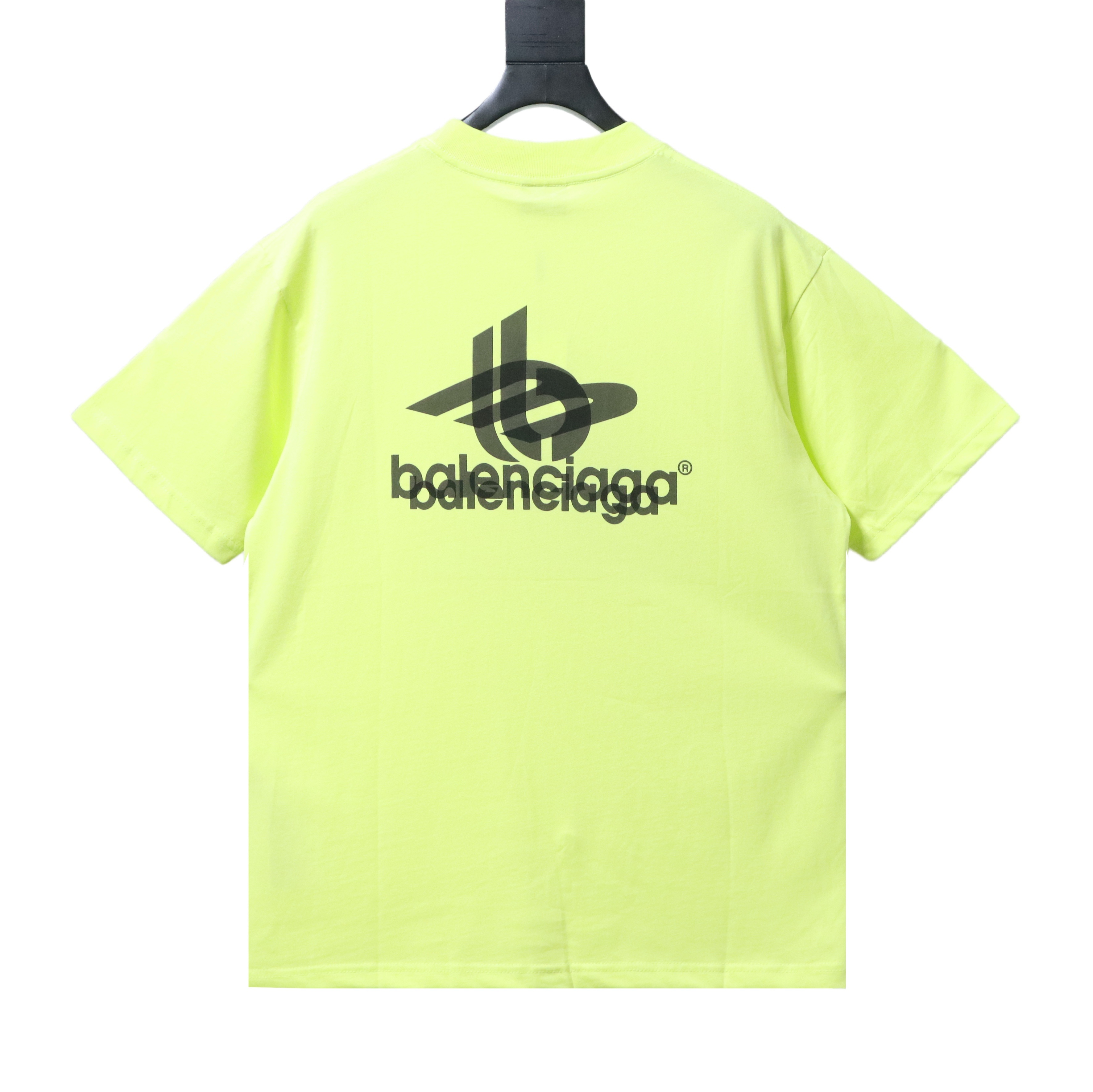 Balenciaga Tape Printed Ghost T-Shirt YL #140 Fluorescent Green