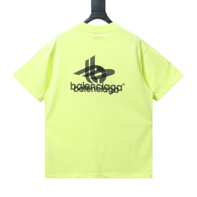 Balenciaga Tape Printed Ghost T-Shirt YL #140 Fluorescent Green 02