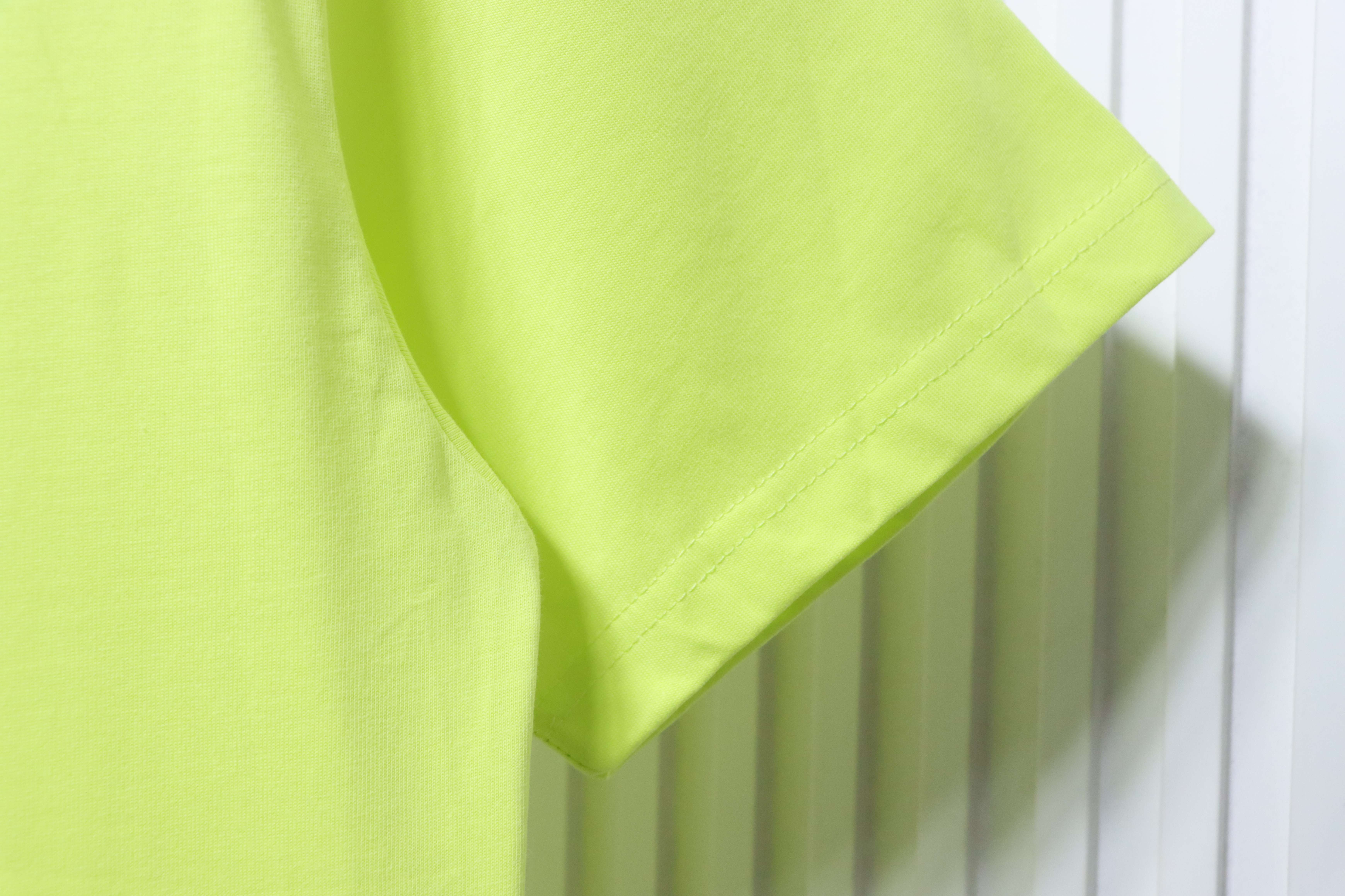 Balenciaga Tape Printed Ghost T-Shirt YL #140 Fluorescent Green