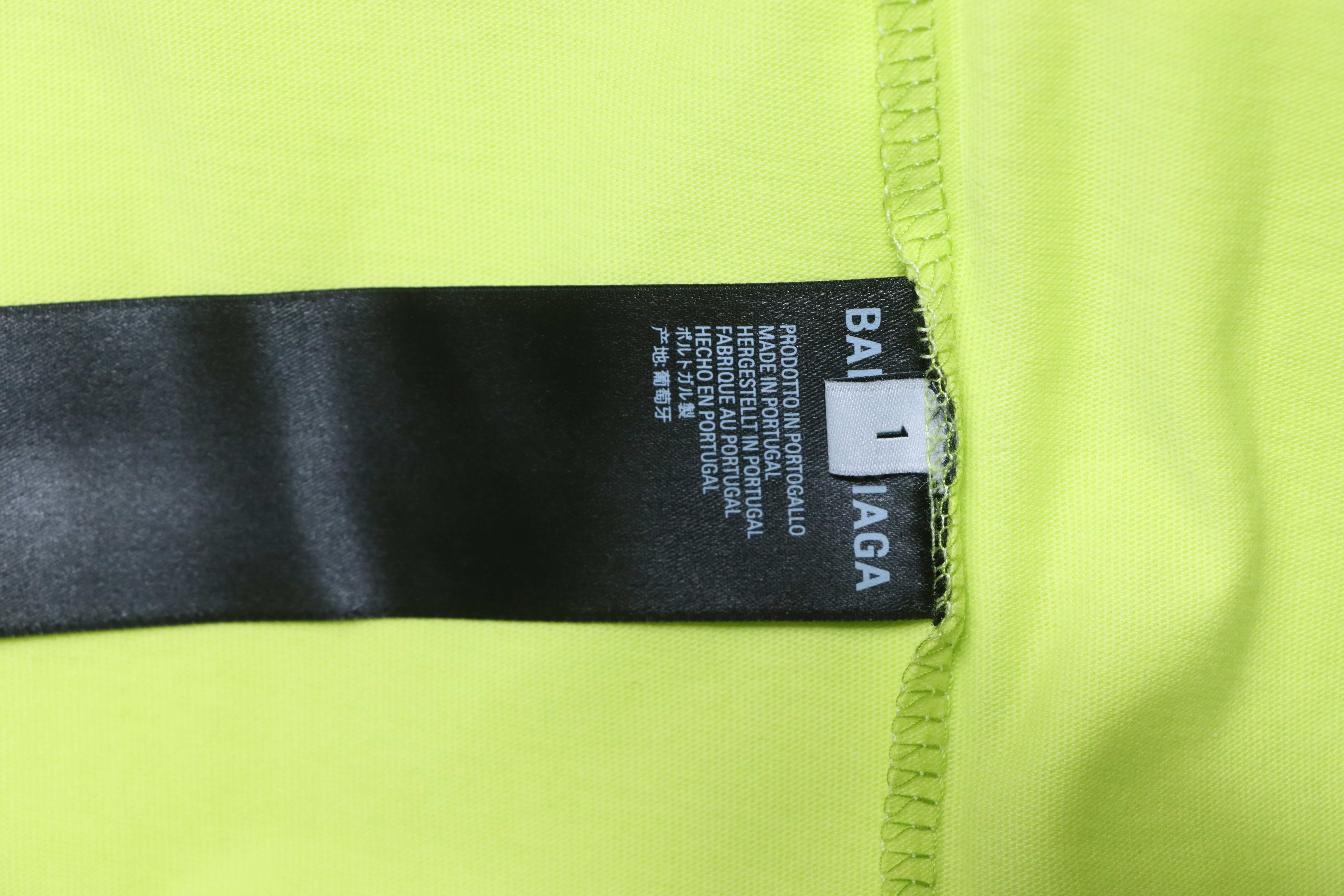 Balenciaga Tape Printed Ghost T-Shirt YL #140 Fluorescent Green