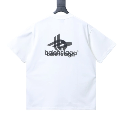 Balenciaga Tape Printed Ghost T-Shirt YL #140 White 02