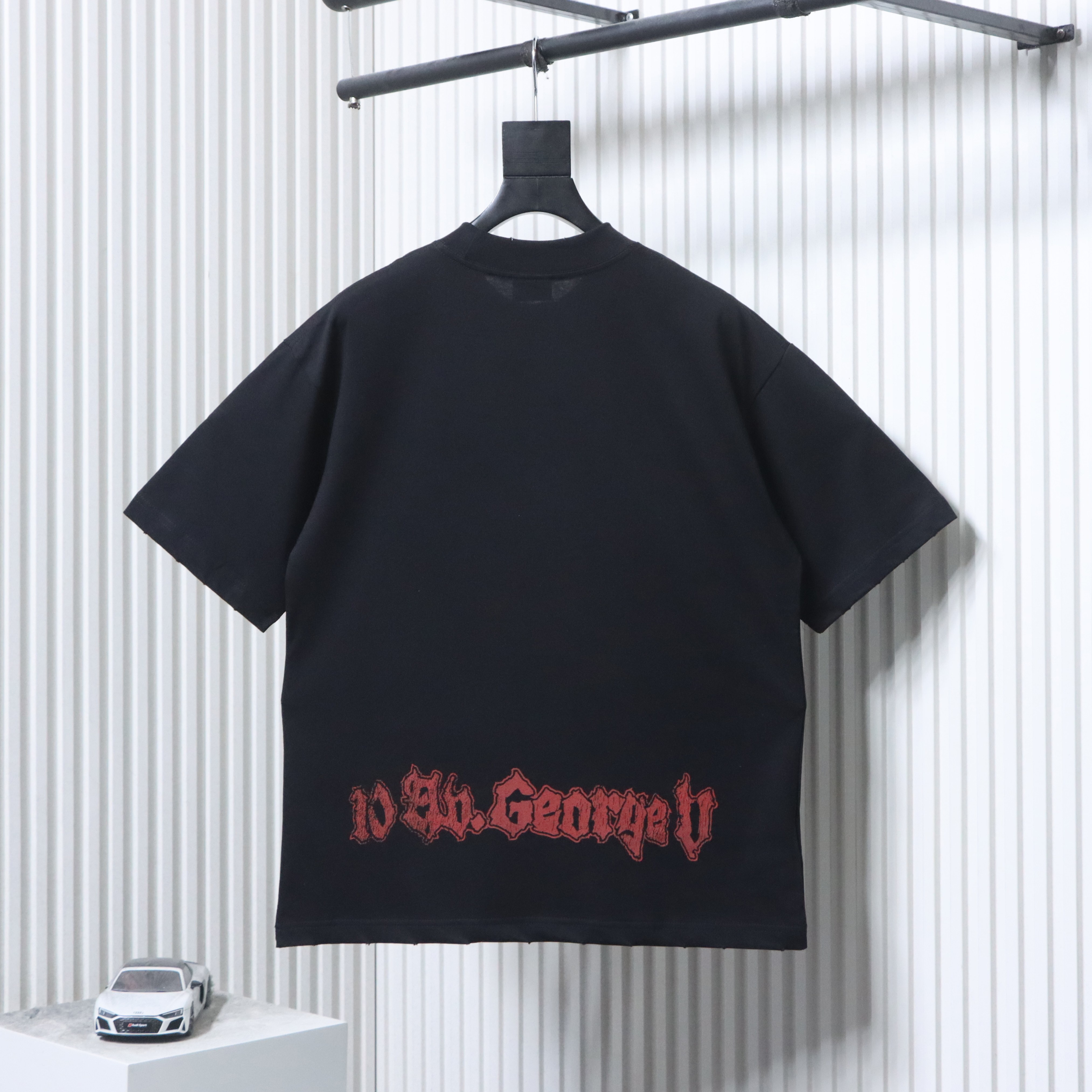 Balenciaga Window Light Art Print T-shirt YL#150 Black