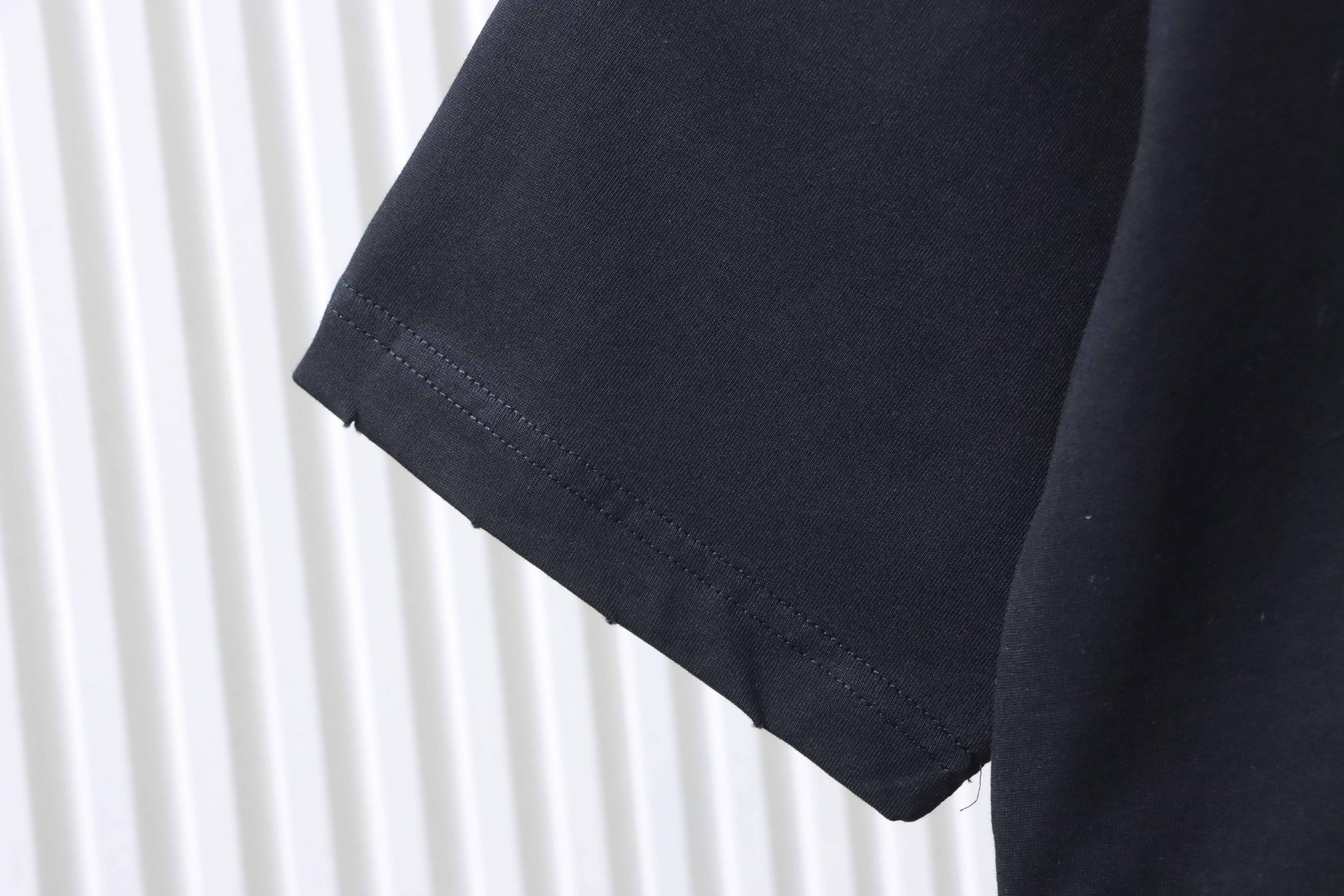 Balenciaga Window Light Art Print T-shirt YL#150 Black