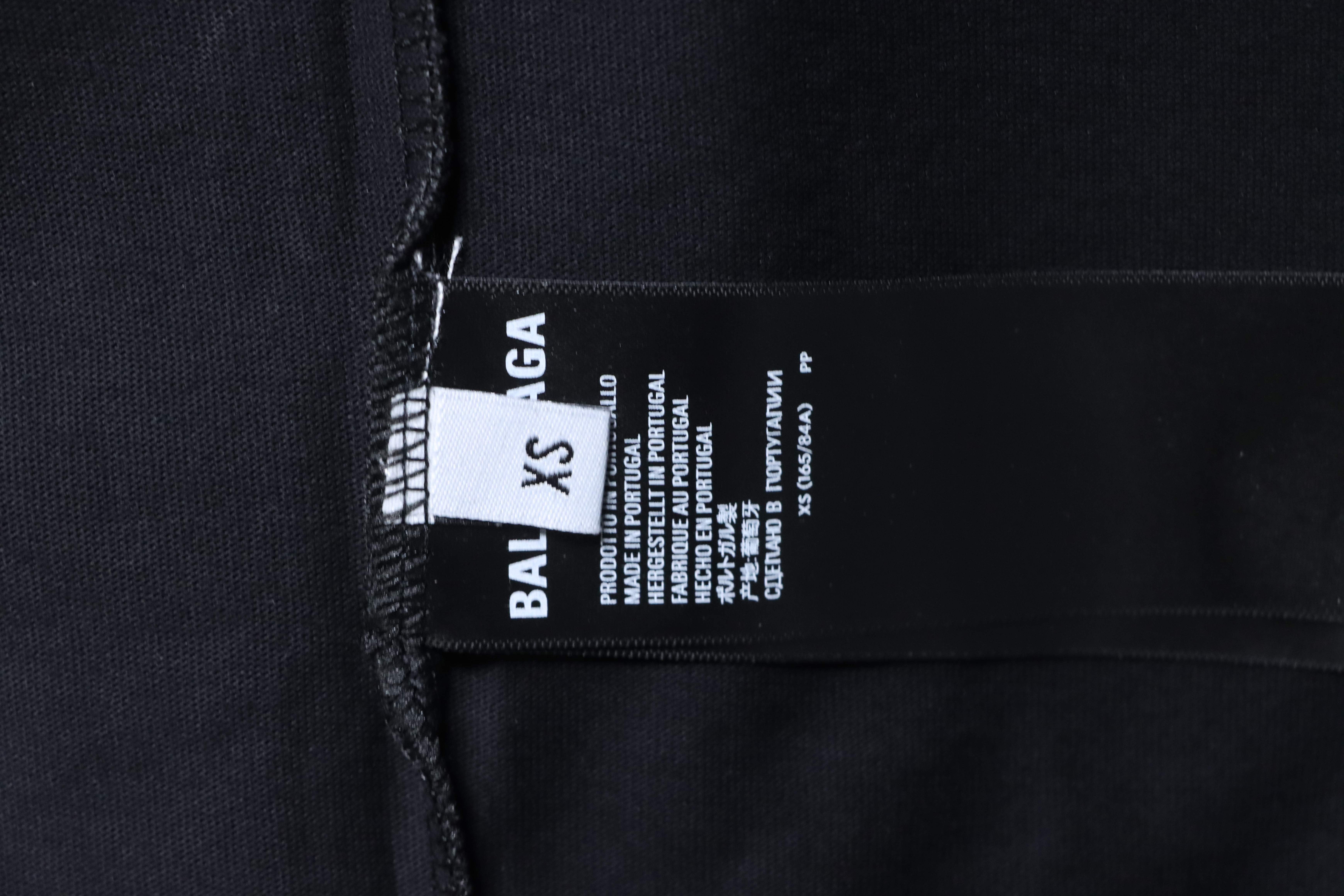 Balenciaga Window Light Art Print T-shirt YL#150 Black