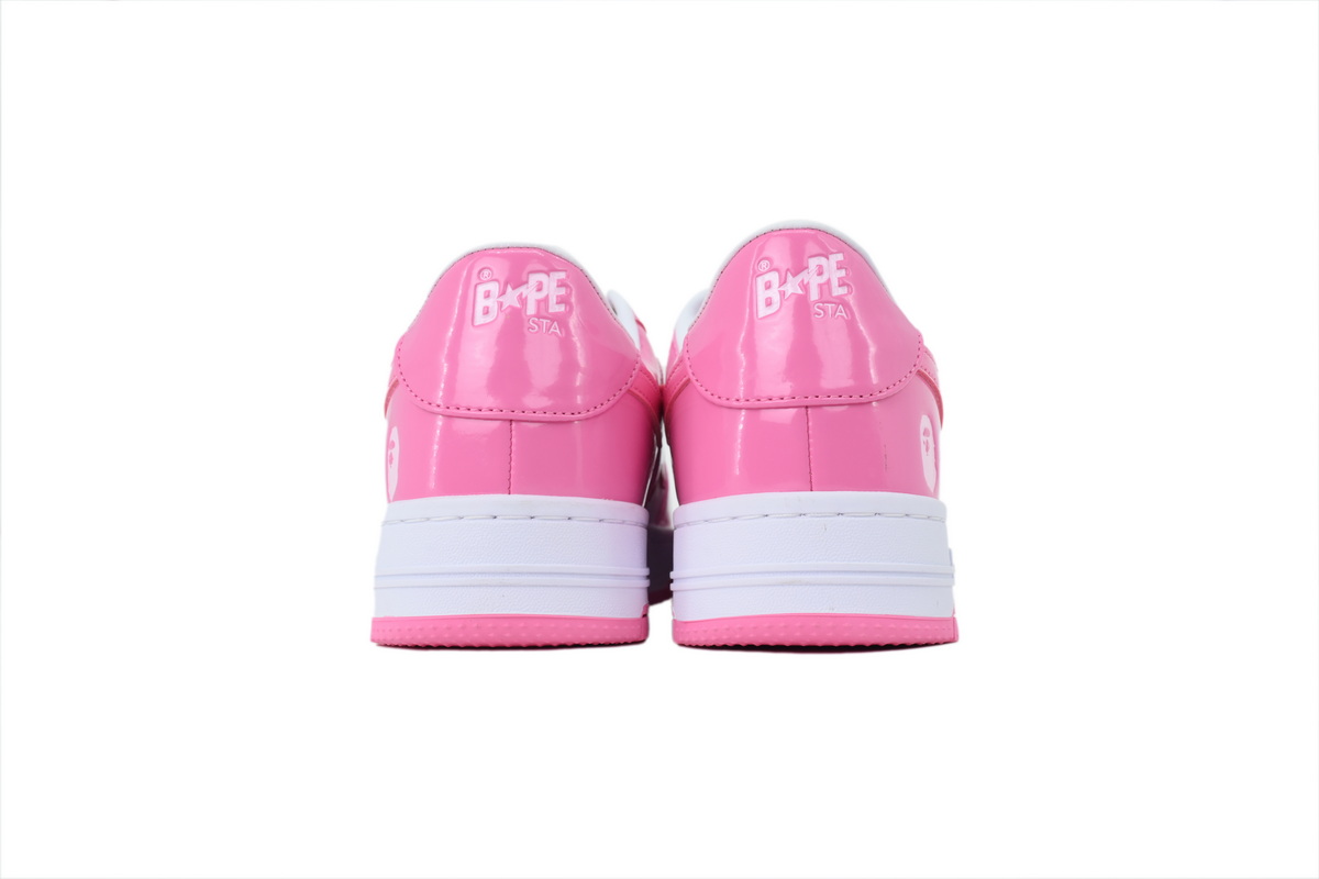 A BATHING APE Peach Red/ White OXZ-SHMX30-491P
