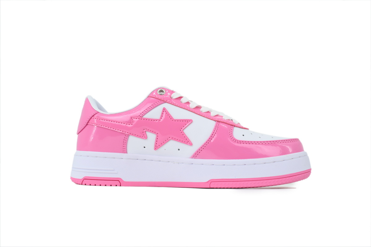 A BATHING APE Peach Red/ White OXZ-SHMX30-491P