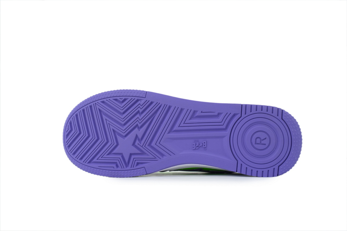 A BATHING APE Purple Green OXZ-SHM19-13030