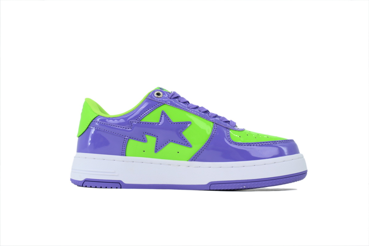 A BATHING APE Purple Green OXZ-SHM19-13030