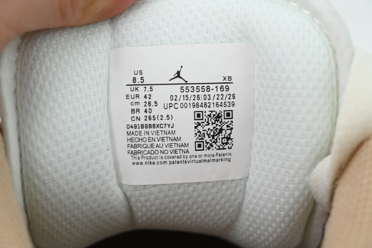 Air Jordan 1 Low 'Sail College Grey' 553558-169