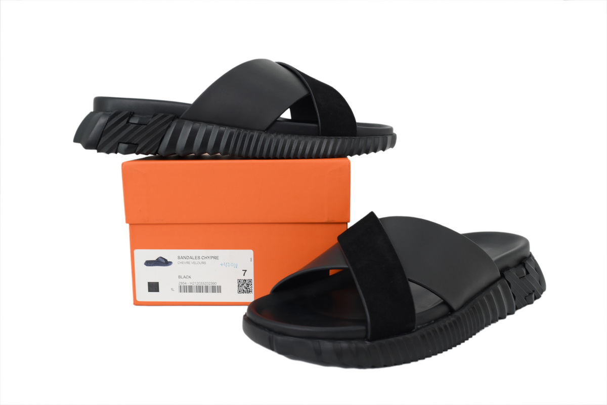 Hermes Infra Sandals 'Black'