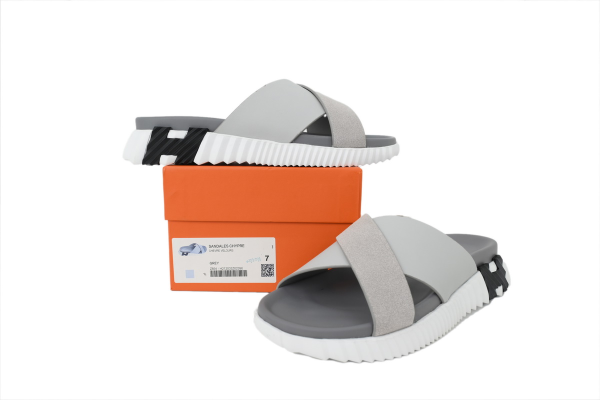 Hermes Infra Sandals 'Grey'