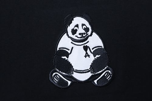 Ami 26SS Panda Round Neck T-shirt Black