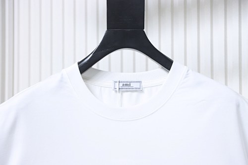 Ami 26SS Panda Round Neck T-shirt White