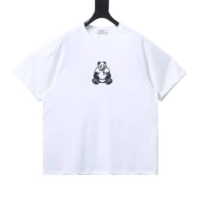 Ami 26SS Panda Round Neck T-shirt White 01