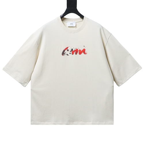 AMI Floral T-shirt Apricot