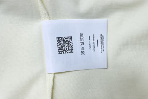 Ami Paris 26SS Contrasting Color Patchwork T-shirt White Black