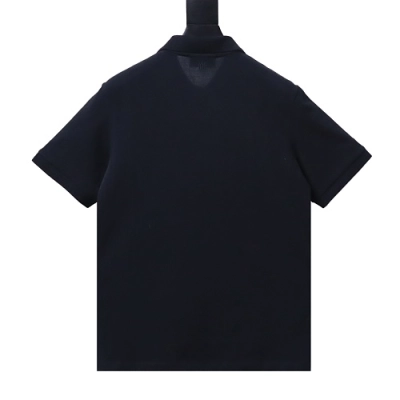 Ami Paris Classic Love Embroidered Polo Short Sleeve Black 02