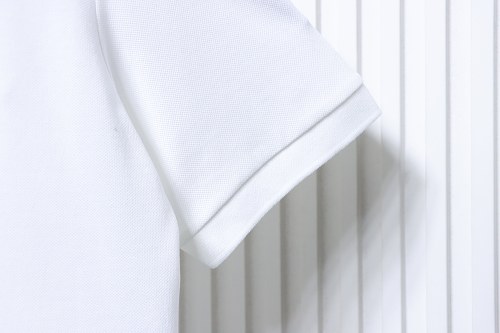 Ami Paris Classic Love Embroidered Polo Short Sleeve White