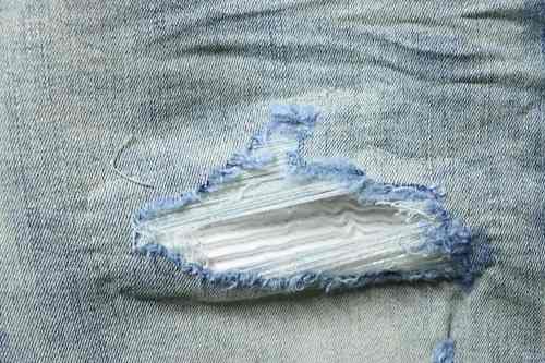 Amiri American Knife Ripped Denim Jeans Blue