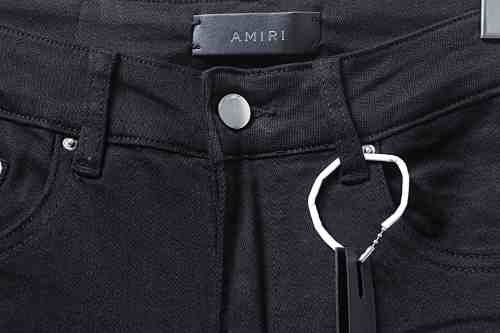 Amiri American Knife Ripped Denim Jeans Black