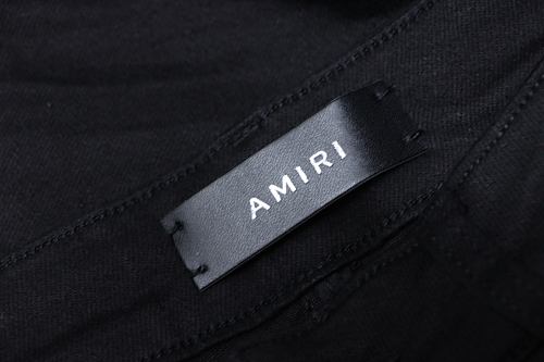 Amiri American Knife Ripped Denim Jeans Black
