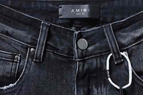 Amiri LOGO Patch Ruins Denim Jeans