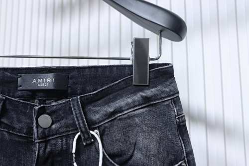 Amiri LOGO Patch Ruins Denim Jeans