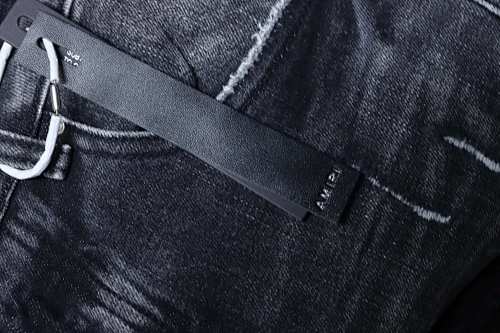 Amiri LOGO Patch Ruins Denim Jeans