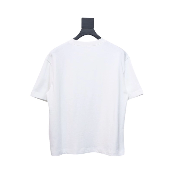 Acne Studios 24ss Small Letter Printed Short Sleeve White + Denim Tears The Cotton Wreath Shorts YL#8623 Blue-purple
