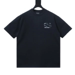 Balenciaga Patch Embroidered T-Shirt YL #160 Black + Amiri Denim Shorts YL#AM6052