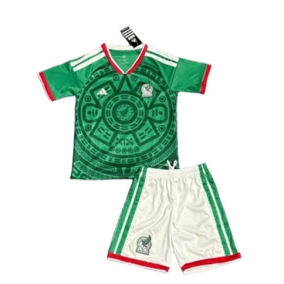 2026 Kids Mexico Home Jersey 01