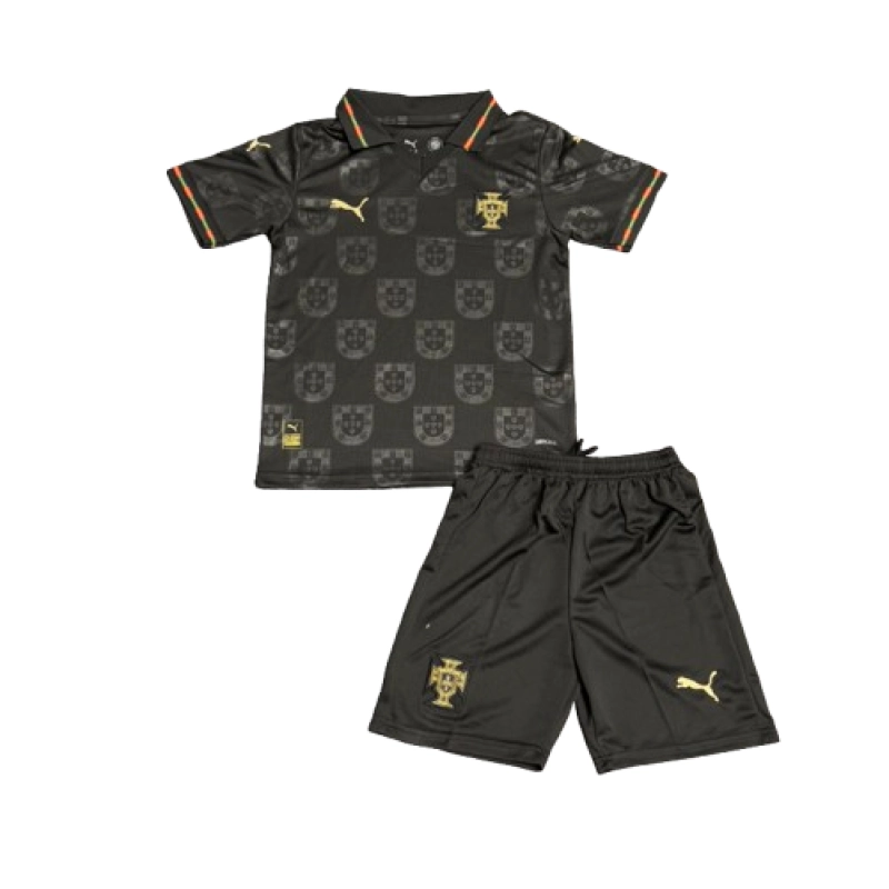 2026 Kids Portugal Special Edition Black Jersey