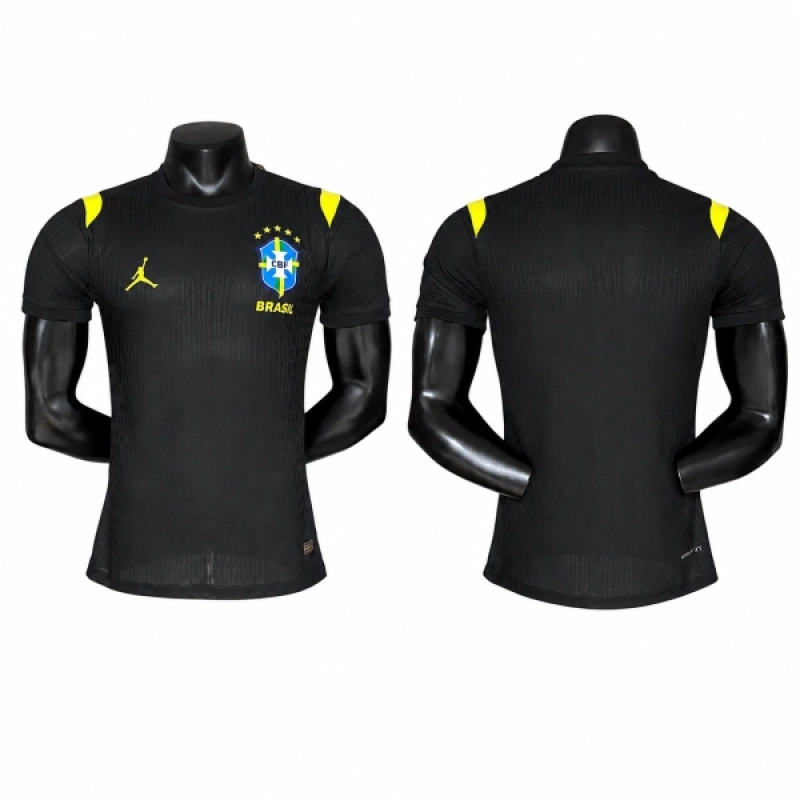 2026 Player Version Brazil Training Kit Black Jersey